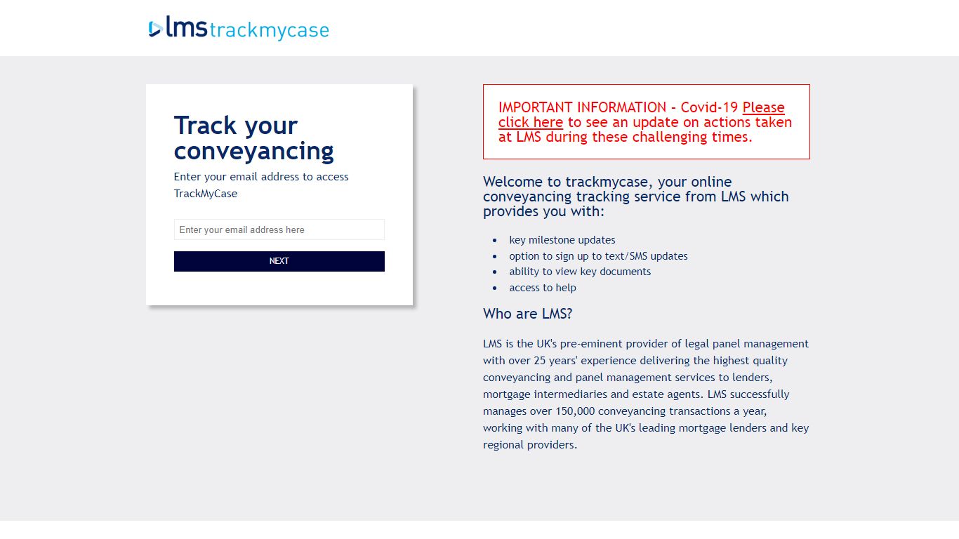 LMS | Track My Case